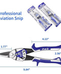 10 Inch Heavy Duty Tin Snips For Straight Cuts On Sheet Metal And More Chrome Vanadium Steel snips with packaging