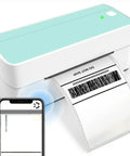 Cool 4x6 Thermal Shipping Label Printer With Wireless Bluetooth And USB For Fast Express Barcode Printing printing a label.