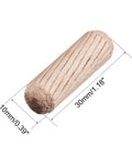 1000 Pcs Hella Smooth Wooden Joint Connector Pegs Kiln Dried Hardwood Dowel Pins Fluted Beveled Design, 30mm long, 10mm wide.