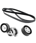 Premium Heavy Duty Belt Tensioner Compatible For BMW Main Drive Crankshaft Pulley Kit 11287524267 11281440378 11287631810 74Mm Idler Direct Bolt Fit No Modding Saves Time Replacing Old Parts With Reliable Upgrade For Engine Runs Great Right Now, belt and idler pulleys