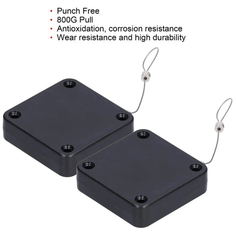 Automatic Door Closer Set With Sensor And Punch Free Install, 2 Pack Built Tough Stainless Steel Construction, black units.