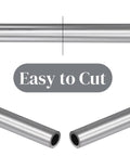 Eorbow six-pack 3/4 in OD steel tubing, 12 in length; seamless round metal pipe with exposed ends