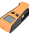 3 in 1 Stud Finder Wall Scanner with Live Wire Detector and Metal Finder for Wood Metal AC Voltage Detection in vibrant orange and black.