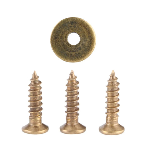 Vintage Magnetic Door Catch Set 4 Pieces Zinc Alloy Hardware screws and accessory in Green Bronze finish
