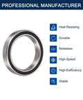 HiPicco 6700-2RS deep groove ball bearing, front view, 10x15x4 mm, double rubber sealed, chrome steel