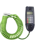 HT2 Hand Wheel Set With Spiral Spring 6XV1440-4BN10 And Straight Line 6FC5348-0AA08-3AA0, black control wheel with green cord