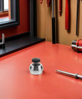 Replacement Lathe Machine Handle Base M12x3 Thread Hole With Durable Plastic And Metal Build For Drilling And Workshop Use Fits Z5122 Z516 Z4116 Z516A Bench Drills For Enduring Performance, 70 x 70 x 65 mm, on workbench