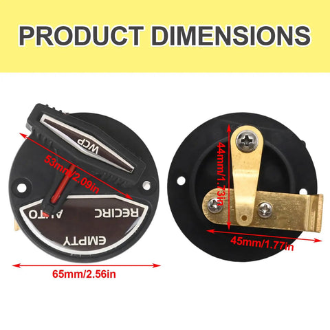 Valve Handle And Switch Actuator Replacement For Livewell Control On Ranger Boats Skeeter Bass Flat Boats Dimensions
