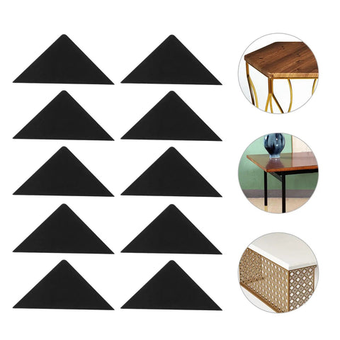 Black Plastic Corner Protectors Pack Of 100 For Home Furniture Anti Collision Cushioned Edge Guards No Slip To Shield Walls Cabinets And Appliances
