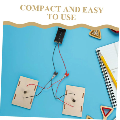 Hands On Stem Circuit Experiment Kit for Interactive Science Projects with Series and Parallel Circuits on blue surface