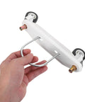 2 Pack Radiator Heater Wheel Set Oil Filled Caster Wheels Swivel Heavy Duty For Indoor Electric Heaters U Shaped Hook Repair Parts Easy Install And Stable Support, white bracket with wheels