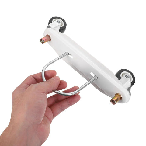 2 Pack Radiator Heater Wheel Set Oil Filled Caster Wheels Swivel Heavy Duty For Indoor Electric Heaters U Shaped Hook Repair Parts Easy Install And Stable Support, white bracket with wheels