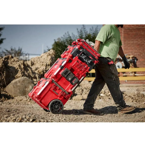 Heavy Duty Rolling Tool Box With Low Profile Handle Impact Resistant Polymer Shell All Metal Reinforced Corners Jobsite Ready Gear Hauler Built Different To Conquer Cramped Trucks Daily