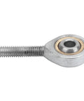 Beefy Galvanized Joint Bearing For Mechanical Linkage, Male Rod End With Left Thread, SAL6T K, 6mm Bore, Self Lubricating, Heavy Duty 4.4kN Dynamic Load And Solid Static Load For Repair Tasks, side view