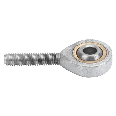 Beefy Galvanized Joint Bearing For Mechanical Linkage, Male Rod End With Left Thread, SAL6T K, 6mm Bore, Self Lubricating, Heavy Duty 4.4kN Dynamic Load And Solid Static Load For Repair Tasks, side view