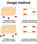 Usage method for Heavy Duty Machinery Movers Set With Swivel Caps And Smooth Rolling Pu Wheels Rated To Haul 13200 Pounds.