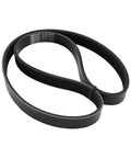 Heavy Duty Serpentine Belt For Your Ride 252122GGA1 K060396A shown coiled, measuring 1013mm long, rubber material.
