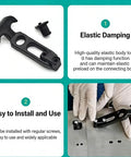 Beefy Flexible Rubber Draw Latch Set, 2 Pack Elastic T Bar Lock with Carbon Steel Bracket showcased and installation being demonstrated
