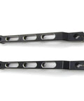 Extended 9.84 Inch Heel Toe Shifter Lever Fits Harley FL Softail 1986 And Up Touring Road Glide Electra Glide Road King And 2008 And Up Trike Tall Rider Friendly Black, black aluminum pair