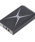 Portable Mini Ups Battery Backup 10400Mah side view showcasing connections for routers and modems.
