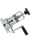 Heavy Duty Drill Powered Wire Stripper Rock Solid Adjustable Electric Cable Stripping Tool with crank and metal build.