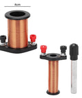 Electromagnetic Induction Coil Kit For Physics Class Primary And Secondary Coils Demonstration Tool Lightweight Portable
