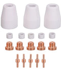 Grab This 18 Piece Plasma Cutter Consumables Kit For Pt31 Machines Featuring Copper Electrodes Nozzles And Ceramic Rings To Boost Cuts And Keep Your Gear Running Smooth As Silk Today. Copper electrodes and ceramic rings for Pt31 machines.