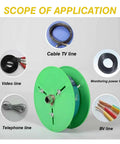 Folding Cable Payoff Stand With Three Quarter Reels For Construction Sites And Home Wiring Heavy Duty Reel Holder