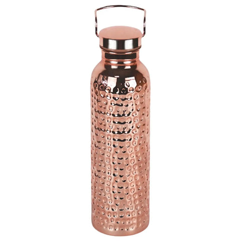 Copper Water Bottle 800ml Insulated Travel Cup With Anti Slip Grip featuring a textured finish for easy grip.