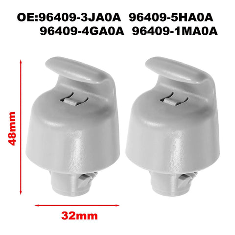 Sun Visor Clip Retainer Bracket For Nissan Altima Rogue Infiniti QX60 QX56 JX35 96409-3JA0A Drop-In Replacement, 2 Pack