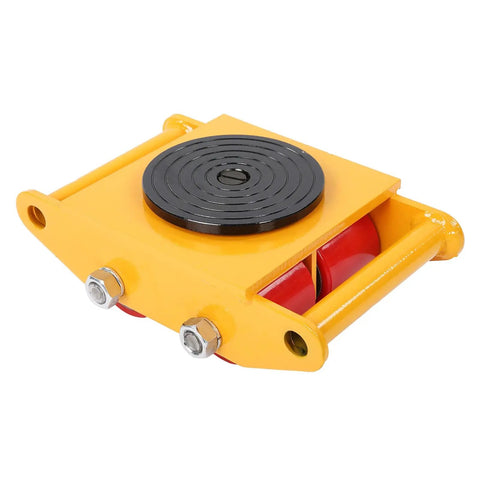Rugged Heavy Duty Machinery Mover Dolly For Moving Heavy Equipment 6 Ton Load, steel body, powder coat finish, wheels visible