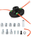 Universal Weed Eater Head With Fast Load Trimmer System No Fuss Install Includes Bolts And Nuts 12 0.095 Inch Trimmer Line