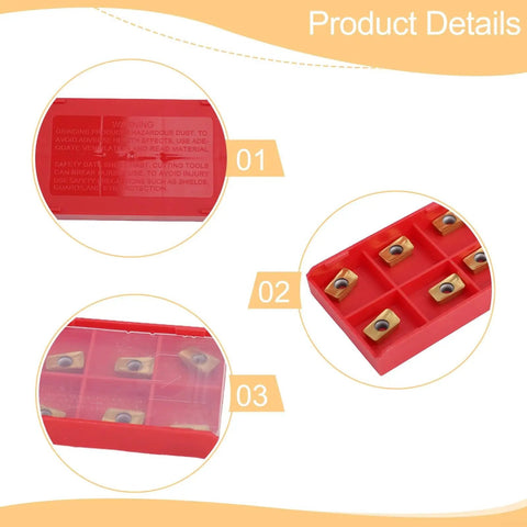 Product details of 20Pcs APKT11T3 TiN Coated Carbide Indexable Inserts For Face Milling Cutter Beefy Wear Resistant Milling Tool Bits