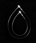 2000 Piece Bulk Clear Plastic Hang Tag Fasteners With Quick Snap Security Loops For Retail Stores No Sweat Setup Durable Polypropylene Price Pins 3 Inch 5 Inch Straight Up Apparel Hanging Kit - close-up of transparent loops
