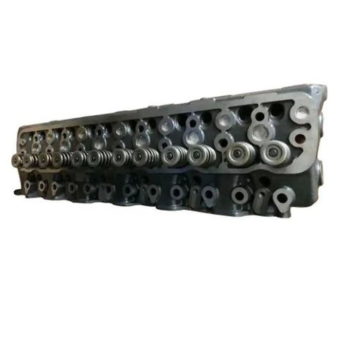 Premium Quality Top Shelf 6D34 Cylinder Head With Full Gasket And Valve Kit For Mitsubishi MG230 Motor Grader side view showing valve train detail.