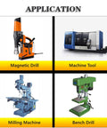 Annular cutters arbor MT3 to 3/4 in Weldon shank for drill press extension; for magnetic, bench and lathe machines.