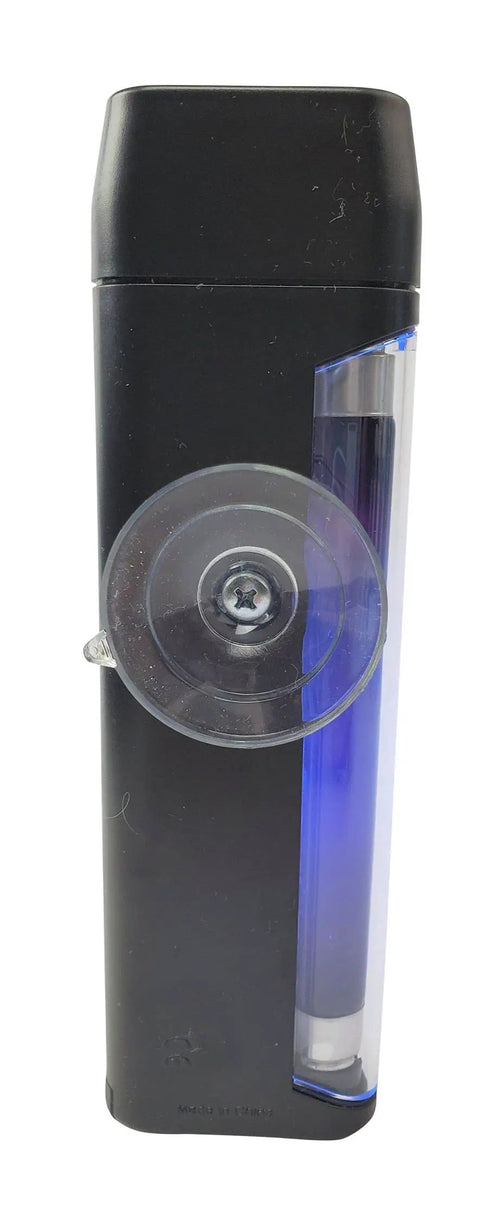 Side view of Windshield Repair Kit For DIY And Pros All In One Auto Glass Chip Repair Tools with suction cup attached.