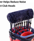 No-Rattle Golf Club Organizer For Iron Sets Only, Anti-Slip Slots, Soft Cover Protects Club Heads in Bag
