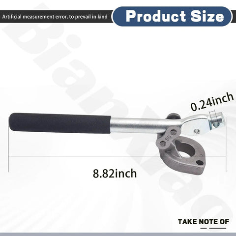 Heavy Duty Hydraulic Direction Control Valve Handle With Easy Install Mounting Bracket And Chain Assembly, 8.82 inch length