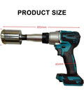 Heavy Duty Electric Crimping Tool For Drum Sealing Automatic Capping Machine For Oil Drums Handles 30 To 40 Mm Caps Like A Champ, side view with measurements