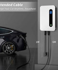 32A 7.68kW Level 2 EV Charger With NEMA 14 50 20ft Wall Mount Station charging electric car with extended cable