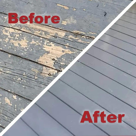 Comparison of wood before and after using Petrifier Water Based Wood Hardener For Repairing Wood Damaged By Insects Or Rot, milky white