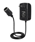 Chill Out Ac Dc Power Adapter with cigarette lighter socket and black cord, converts 100-240V to 12V for car gear.