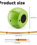 Connector Golf Training Aid For Posture Correction And Swing Mechanics with ball and wristbands dimensions displayed