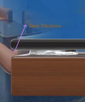 Extra Soft Clear Glass Table Top Bumpers Nonadhesive Antislip Polyurethane Spacers showing 2mm thickness for stable furniture support.