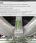 Keeps Your Rig Tracking True With This Dead Nuts Accurate Magnetic Wheel Alignment Gauge on brake rotor for wheel alignment.