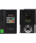 Beefed Up 3kW Variable Frequency Drive With Digital Display For Industrial Use A Heavy Duty VFD Controller With SMD Design And Rugged ABS Shell Built Around A High Performance Motherboard For Reliable Variable Speed Control, front and rear view