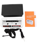 Portable Rechargeable Money Counter With UV And MG Detection for Counterfeit Bills, includes manual and strap