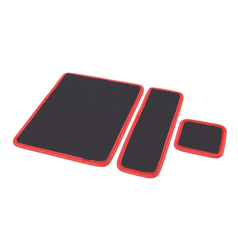Flexible Magnetic Tool Mat 3 Pack PVC Coated For Auto Maintenance And Home Organization On Workbench And Metal Rack Strong Magnetic Surface Keeps Screwdrivers Bolts Nuts Sockets Secure 12.8x9.64, 12.8x4.1, 4.33x4.33 in