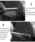 Five Piece Easy Out Bolt Extractor Set With Straight Fluted Screw Extractors For Removing Damaged Screws Bolt Usage